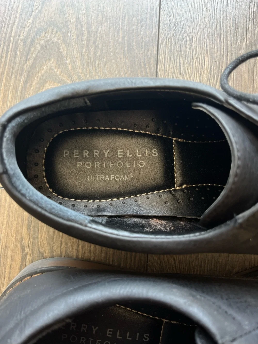 Perry Ellis Portfolio Leather Derby Shoes